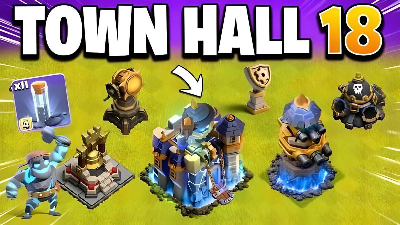 تاون هال ۱۸: آپدیت بزرگ کلش آف کلنز 6
تان هال 18 کلش آو کلنز
تاون هال 18 کلش آو کلنز