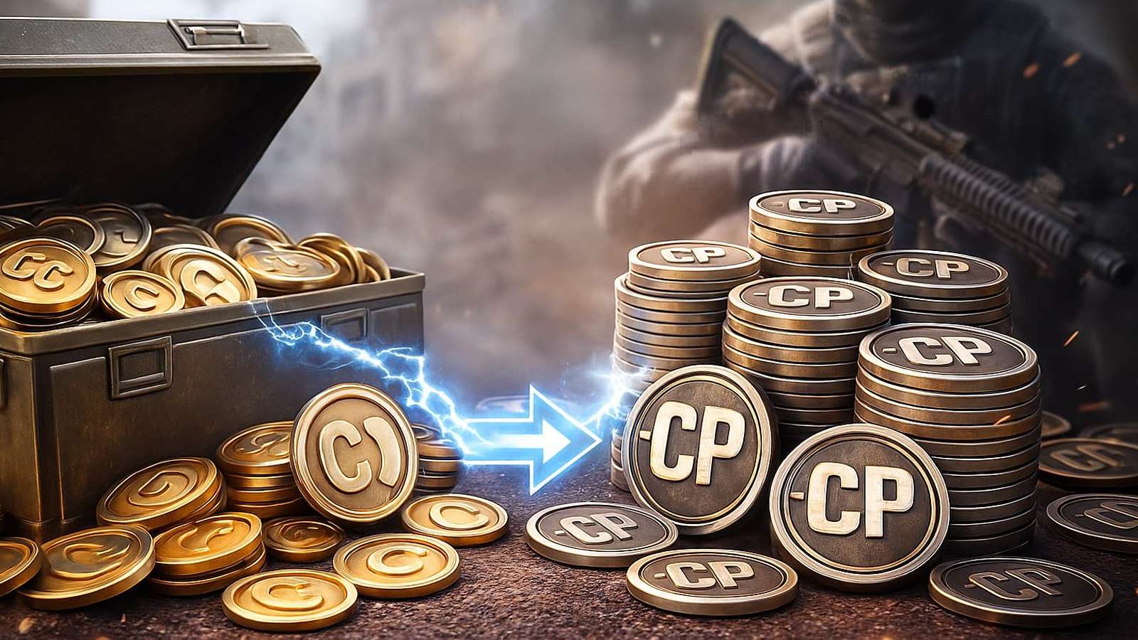 تبدیل سی به سی پی در کالاف موبایل 3 تبدیل سی به سی پی