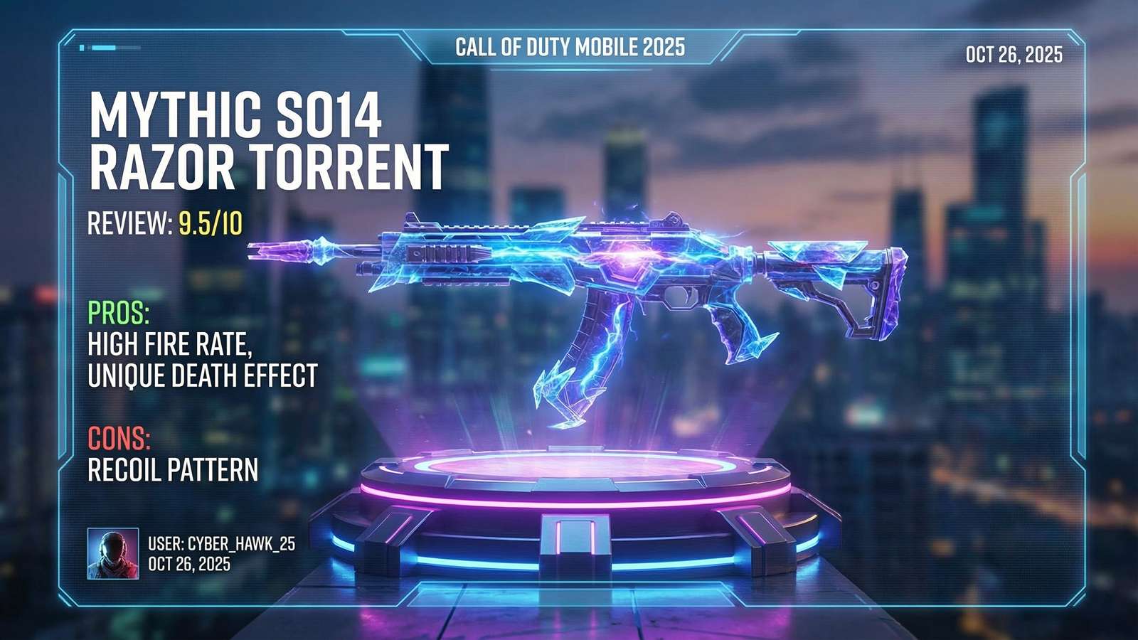 بررسی Mythic SO14 Razor Torrent در کالاف دیوتی موبایل 2025 3 بررسی Mythic SO14 Razor Torrent