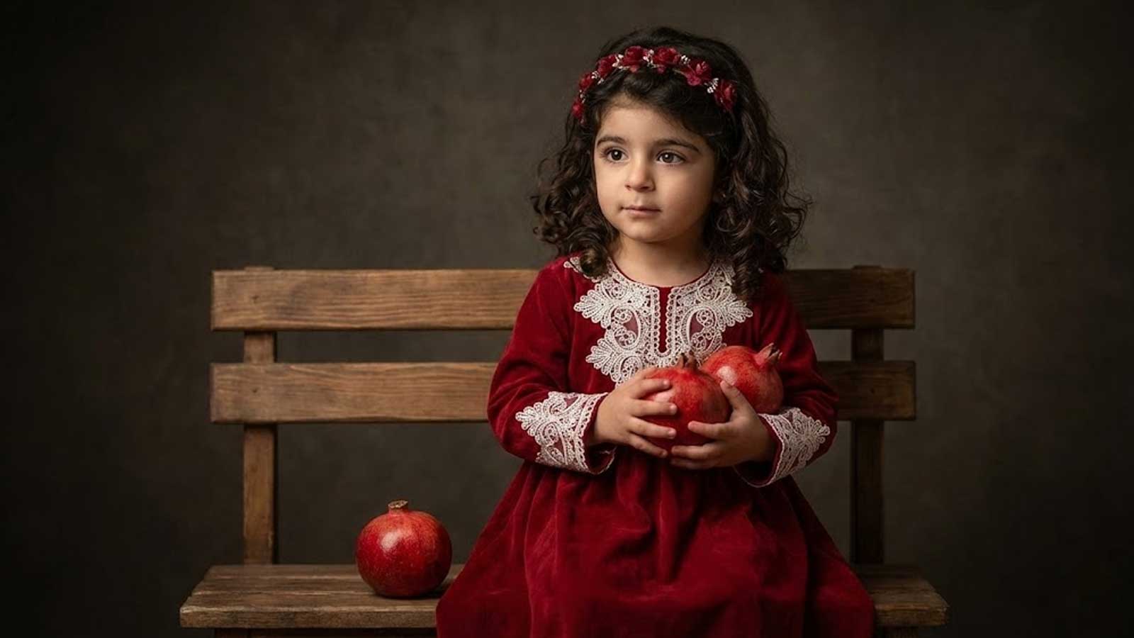 خلق عکس یلدایی رویایی برای دختران: تلفیق جادوی هوش مصنوعی و سنتهای اصیل 3 ویژگیهای بصری در طراحی عکس یلدایی دختر