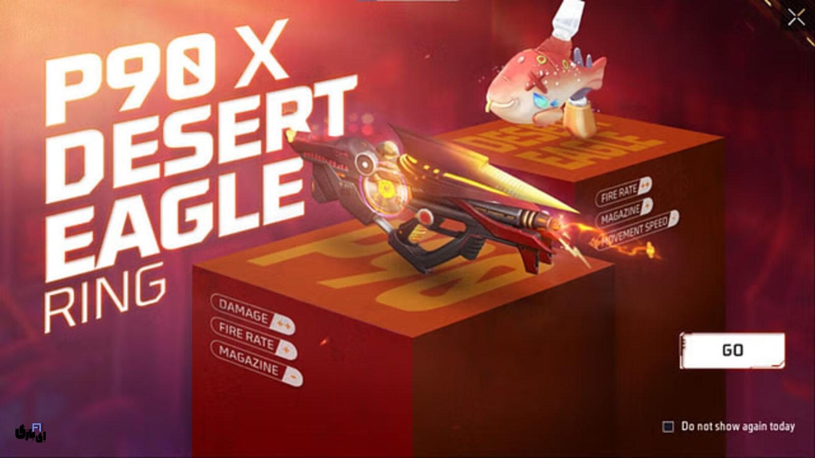 راهنمای کامل رویداد حلقه P90 x Desert Eagle فری فایر 1403